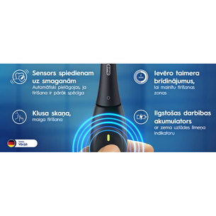 Braun Oral-B iO2, rožinio aukso spalvos - Elektrinis dantų šepetėlis
