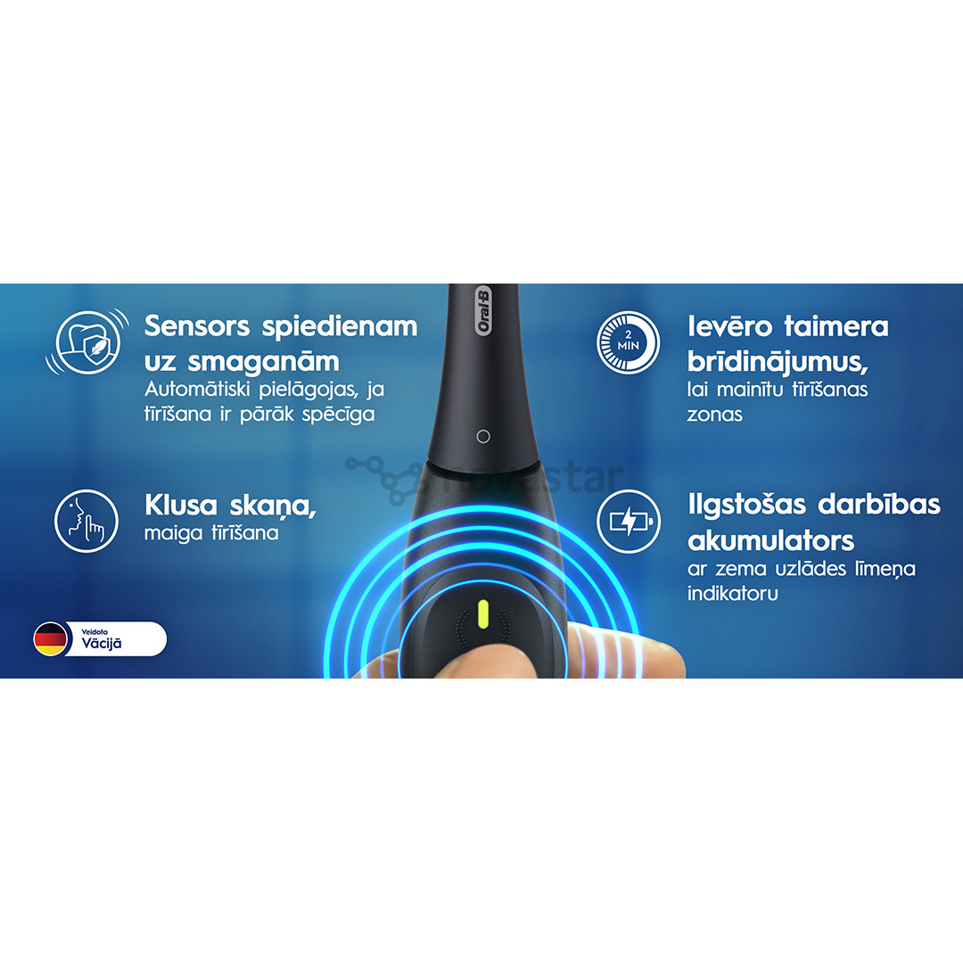 Braun Oral-B iO2, rožinio aukso spalvos - Elektrinis dantų šepetėlis