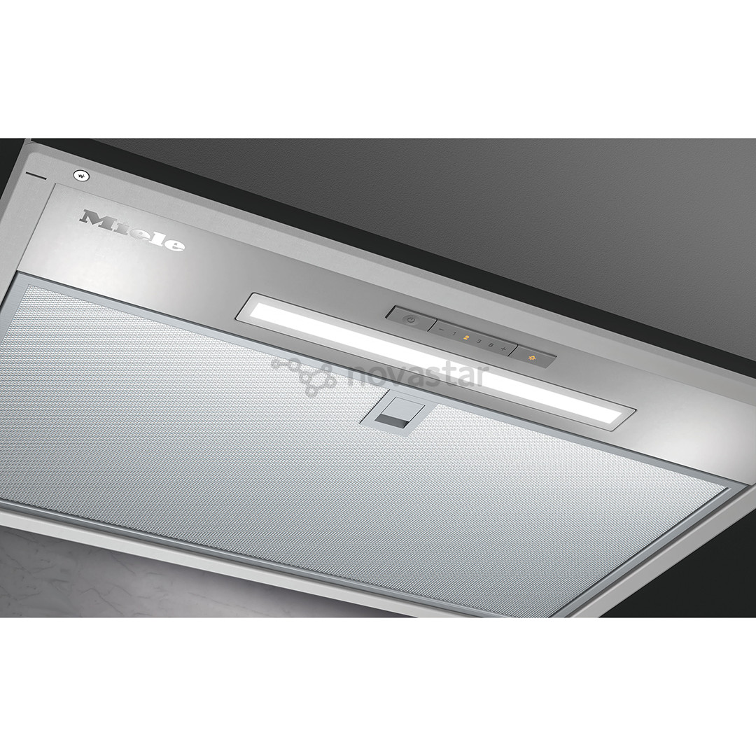 Miele 675 m³/val., plotis 53,2 cm, nerūdijančio plieno - Įmontuojamas gartraukis