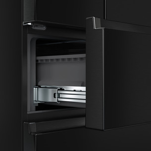 Hisense, NoFrost, 485 L, aukštis 200 cm, juodas - Šaldytuvas