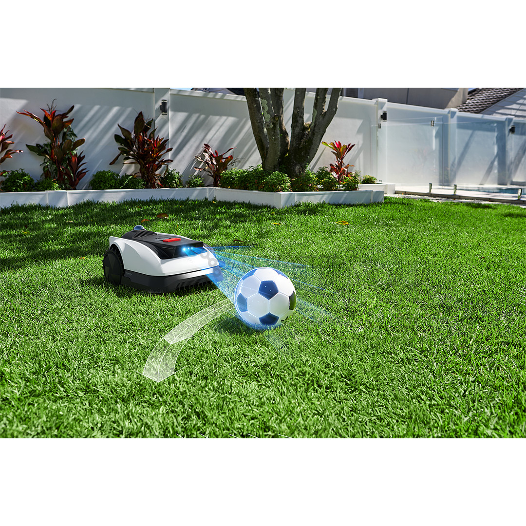 Ecovacs GOAT O1200 LiDAR PRO, белый/черный - Робот-газонокосилка без ограничительного кабеля + набор аксессуаров