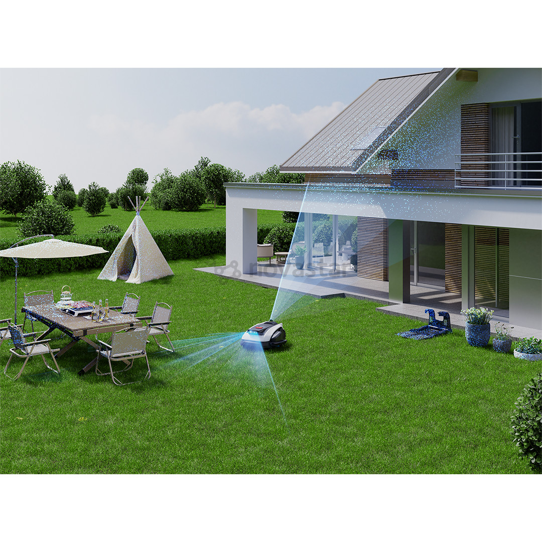 Ecovacs GOAT O1200 LiDAR PRO, белый/черный - Робот-газонокосилка без ограничительного кабеля + набор аксессуаров