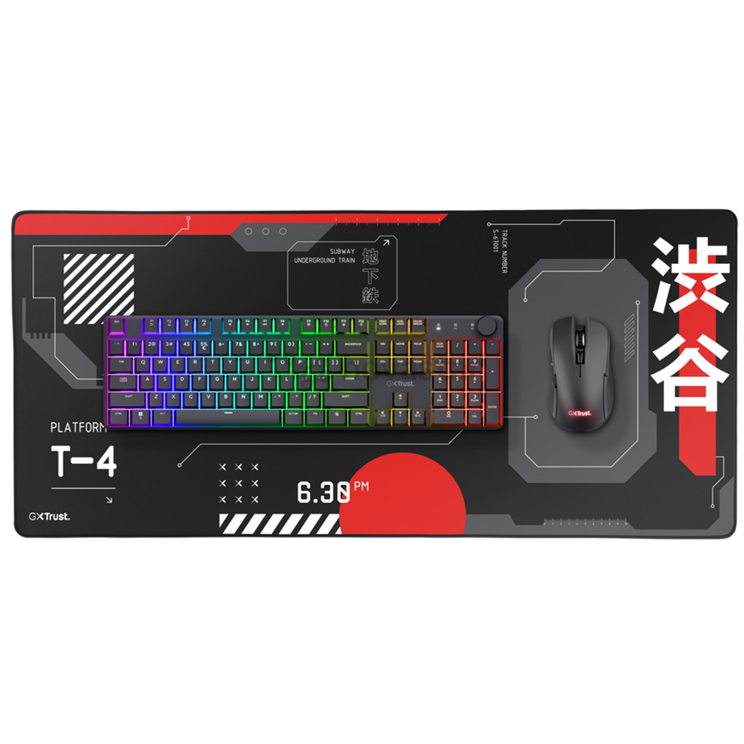 Trust GXT 759 XXL Gaming Mousepad, juodas/raudonas - Pelės kilimėlis