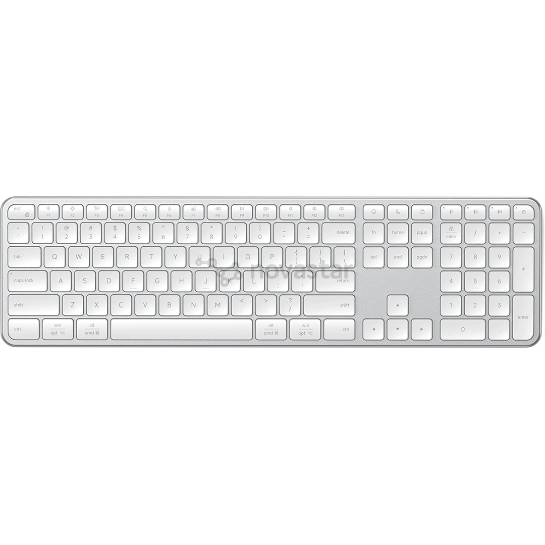 Satechi Slim EX3, SWE, sidabro spalvos - Belaidė klaviatūra ST-KEX3S-ND