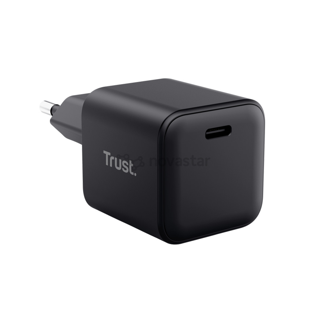 Trust Maxo Ultra-small 65W USB-C GaN Charger, juodas - Įkroviklis