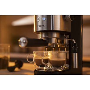 Krups Virtuoso + Pump, stainless steel/black - Espresso machine