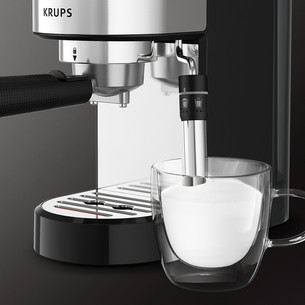 Krups Virtuoso + Pump, stainless steel/black - Espresso machine