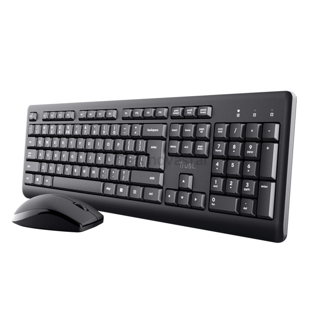Trust Primo, US, black - Wireless desktop