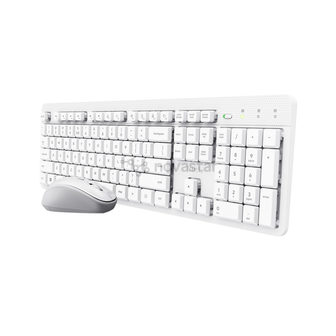Trust Ody II Silent, SWE, white - Wireless mouse and keyboard