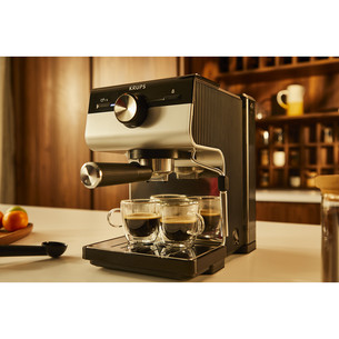 Krups Authentic+ C90, black/stainless steel - Espresso machine