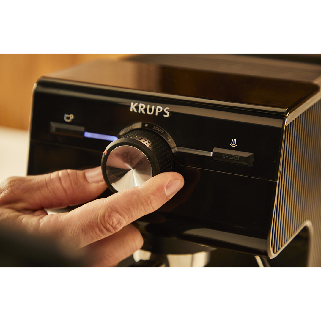 Krups Authentic+ C90, black/stainless steel - Espresso machine