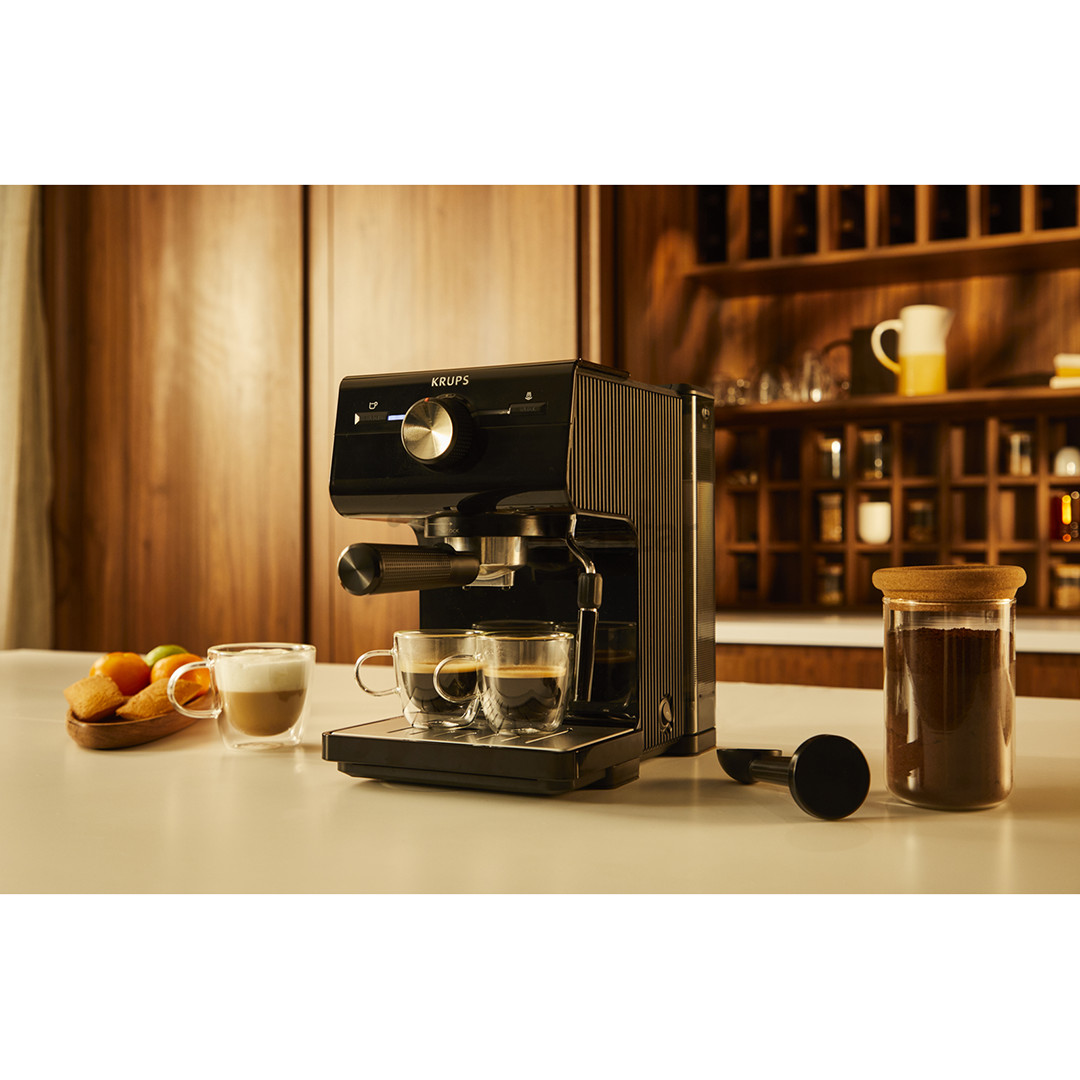 Krups Authentic+ C90, black/stainless steel - Espresso machine
