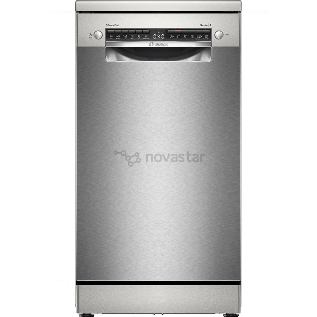 Bosch, Series 4, 10 place settings, stainless steel - Free standing dishwasher