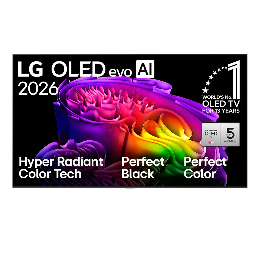 LG OLED evo AI G6, 65'', 4K UHD, OLED, черный - Телевизор OLED65G61LW.AEU