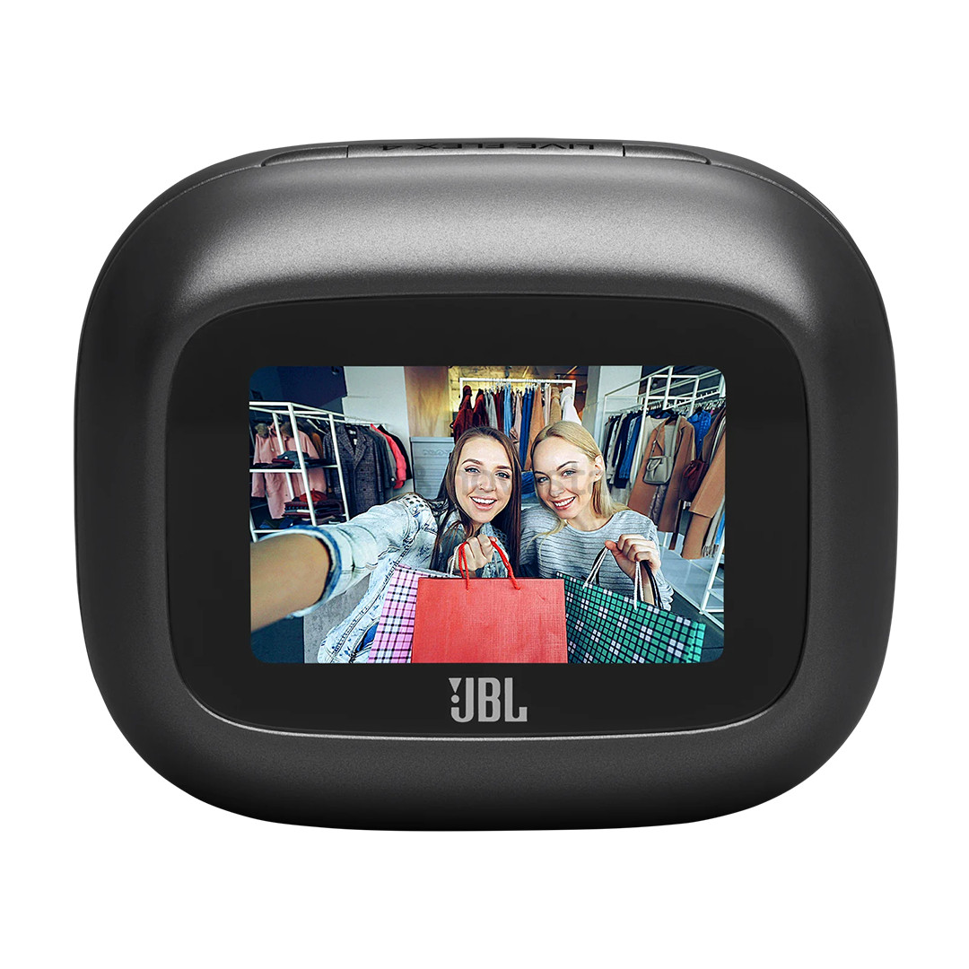 JBL Live Flex 4, juodos - Belaidės ausinės