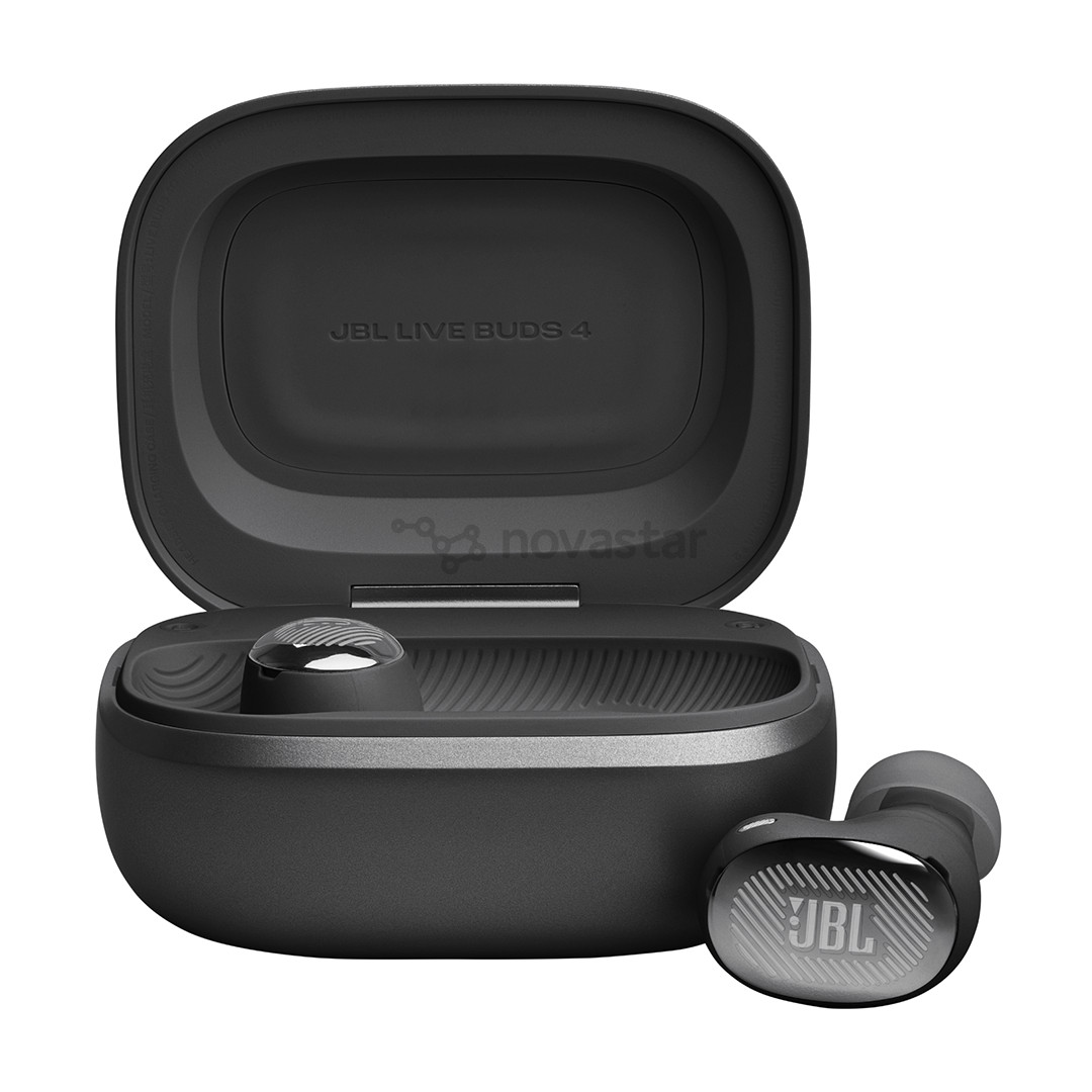 JBL Live Buds 4, juodos - Belaidės ausinės