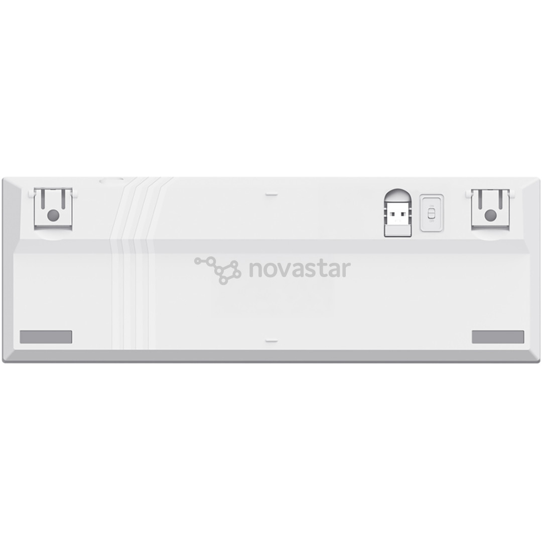 Trust GXT873 Acira 60% Mini, US, balta - Belaidė klaviatūra