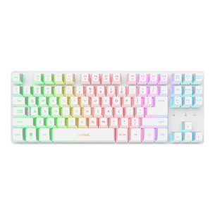 Trust GXT 831 Thado Wireless, TKL, SWE, white- Wireless keyboard 26088