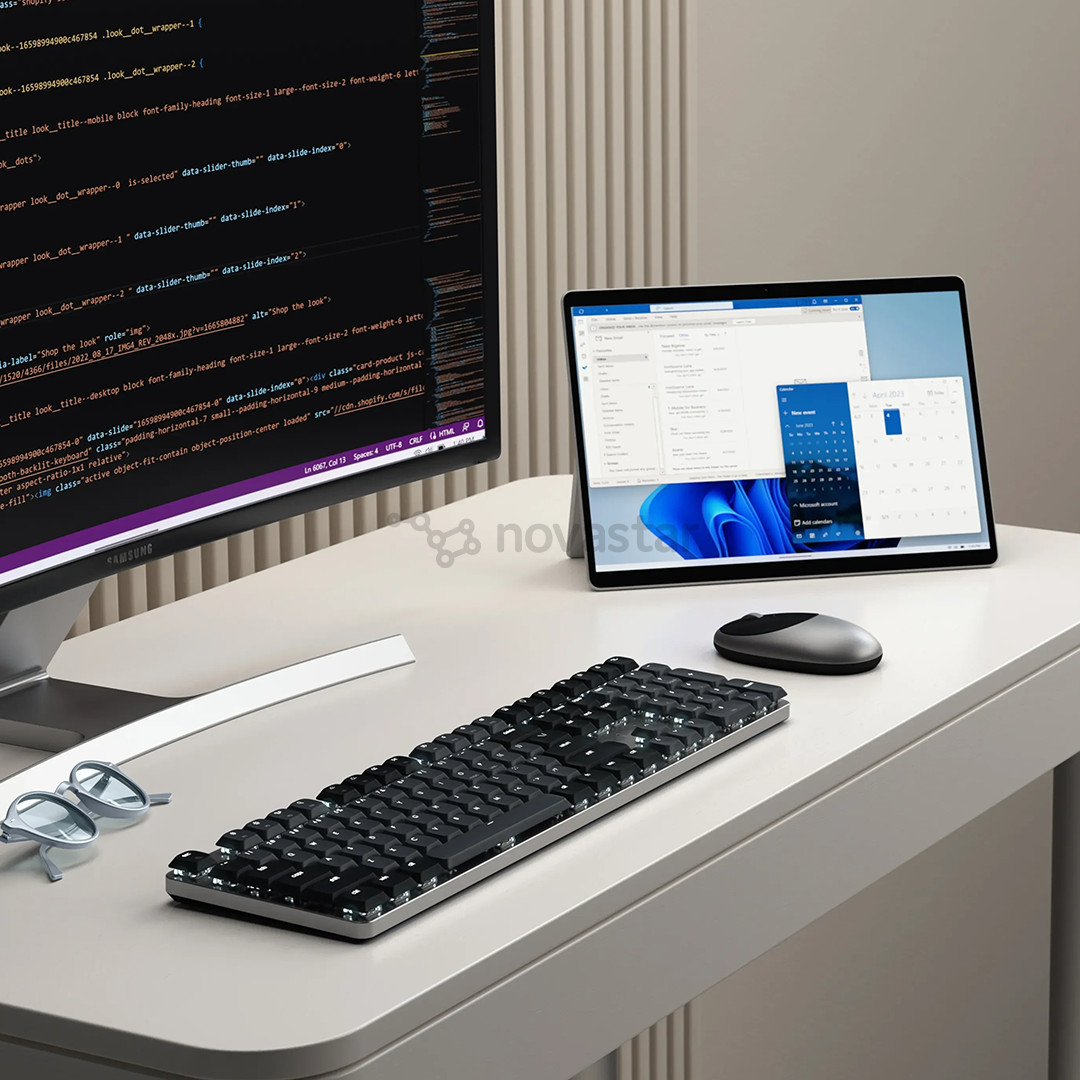 Satechi SM3 Slim, SWE, темно-серый - Беспроводная клавиатура