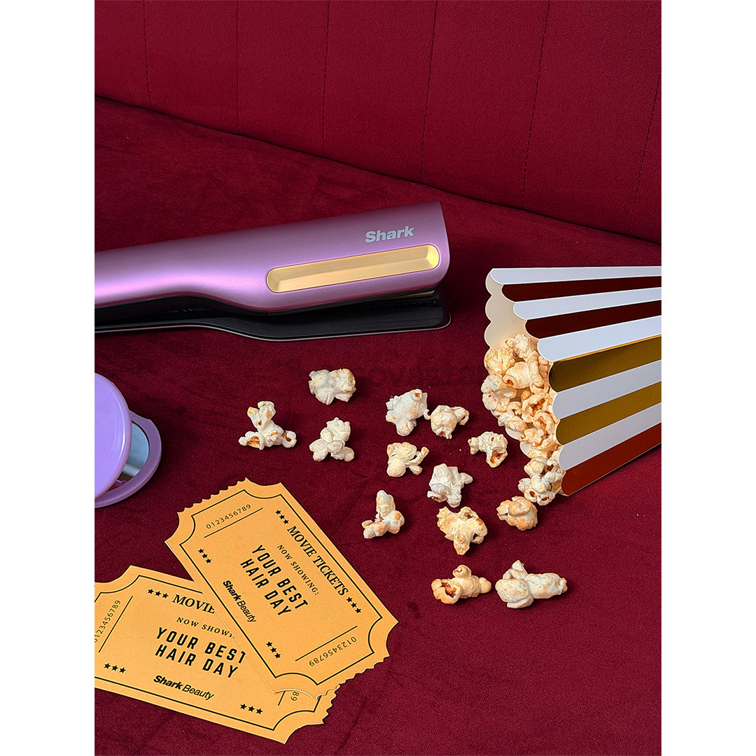 Shark SilkiPro, Plum Satin, lilac - Hair straightener & Dryer