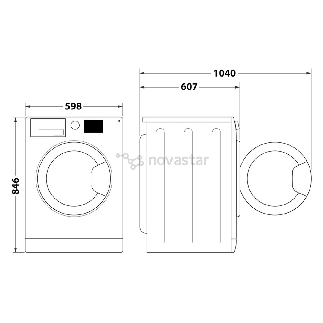Whirlpool, 8 kg, depth 60.7 cm - Clothes dryer