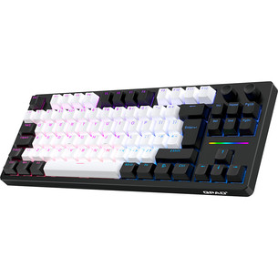 QPAD Loop TKL Model 3, US, balta/juoda - Belaidė klaviatūra