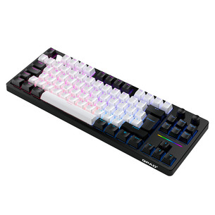 QPAD Loop TKL Model 3, US, balta/juoda - Belaidė klaviatūra