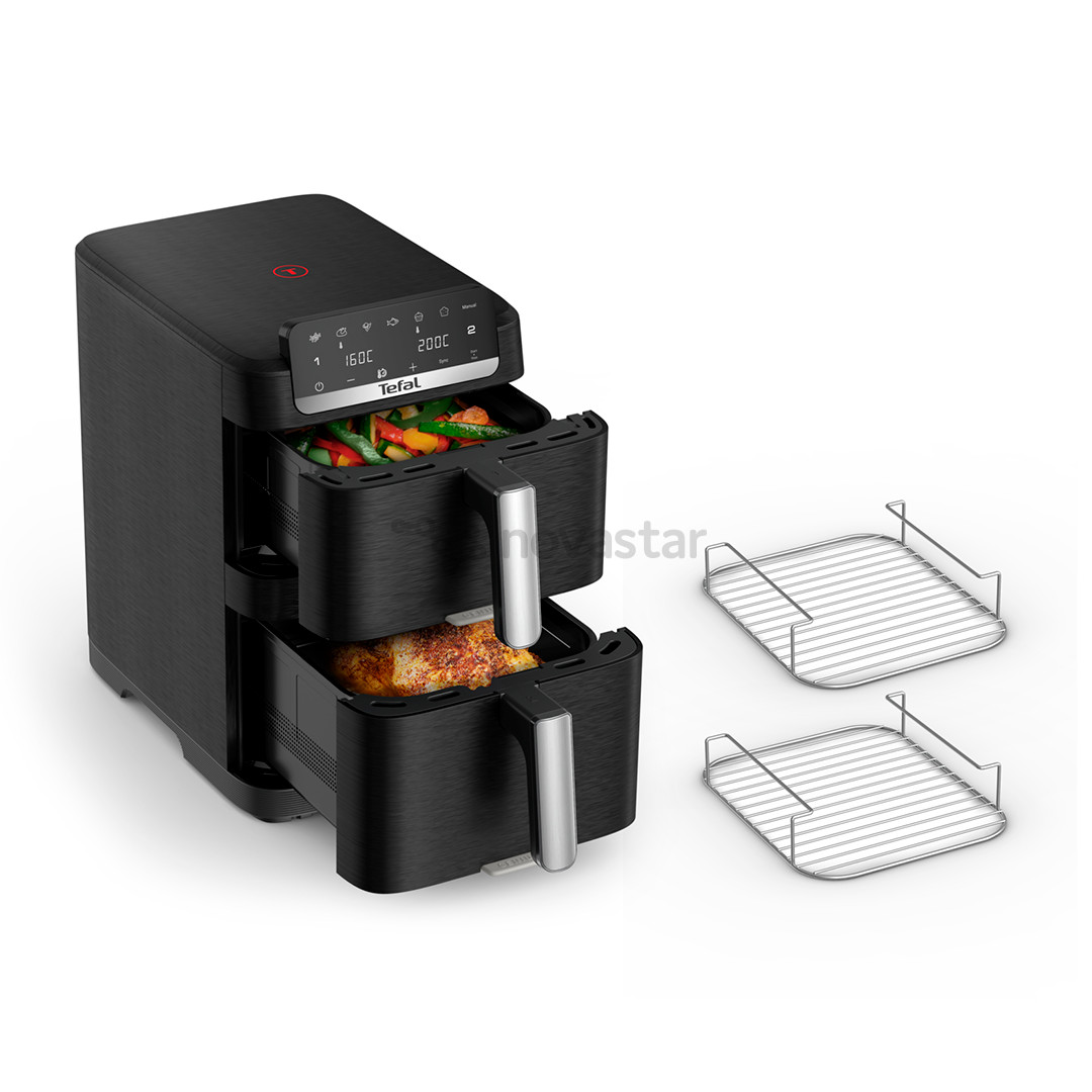 Tefal Easy Fry Crispy Stack, 10 L, 2700 W, black - Air fryer