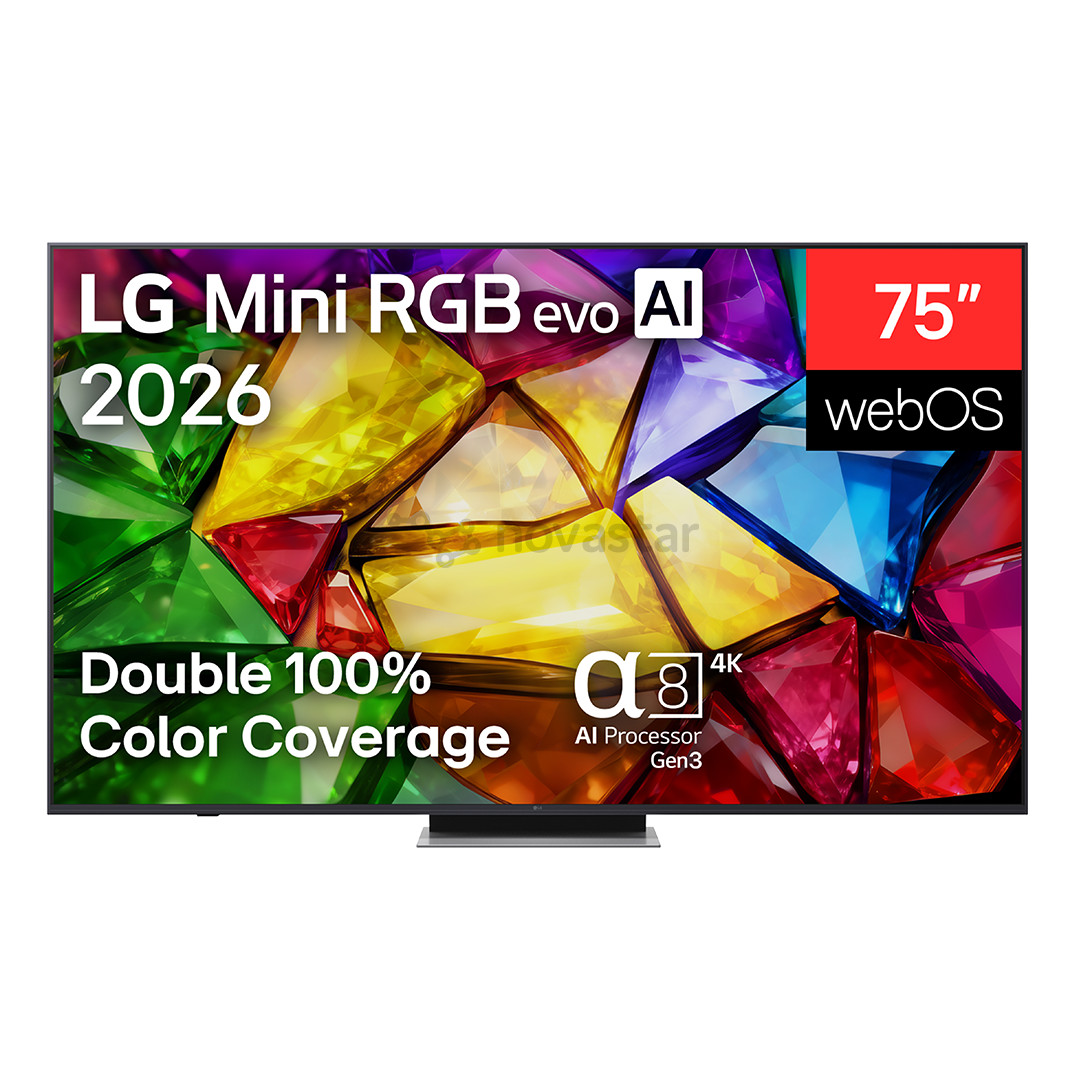 LG Mini RGB evo AI MRGB88, 75'', 4K UHD, Mini RGB, dark gray - TV