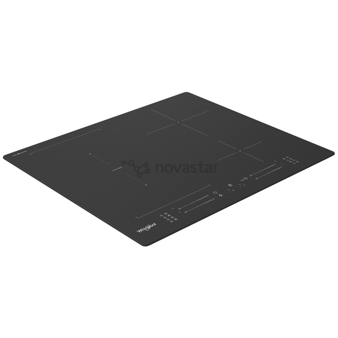 Whirlpool, width 59 cm, black - Built-in induction hob