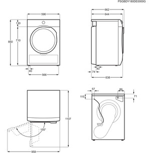 Electrolux 600 Series GentleCare, 9 kg, depth 63.8 cm - Clothes dryer