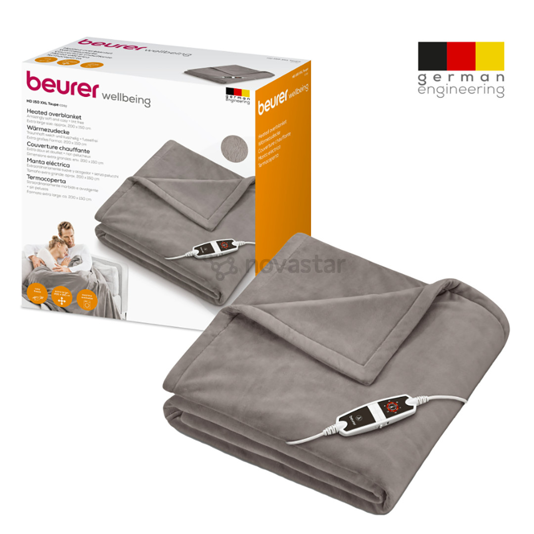 Beurer XXL HD 150, 200x150 см, коричневый - Электроодеяло