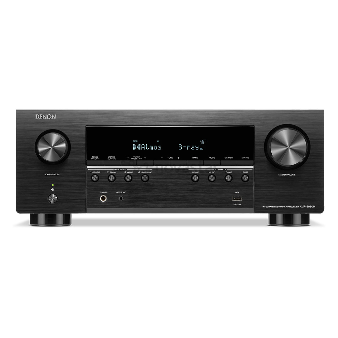 Denon AVR-S980H, 7.2, 4K/8K, juodas - Imtuvas AVRS980HBKE2