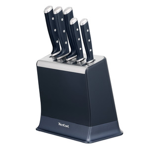 Tefal EverSharp, 5 vnt., nerūdijančio plieno - Peilių rinkinys su stovu