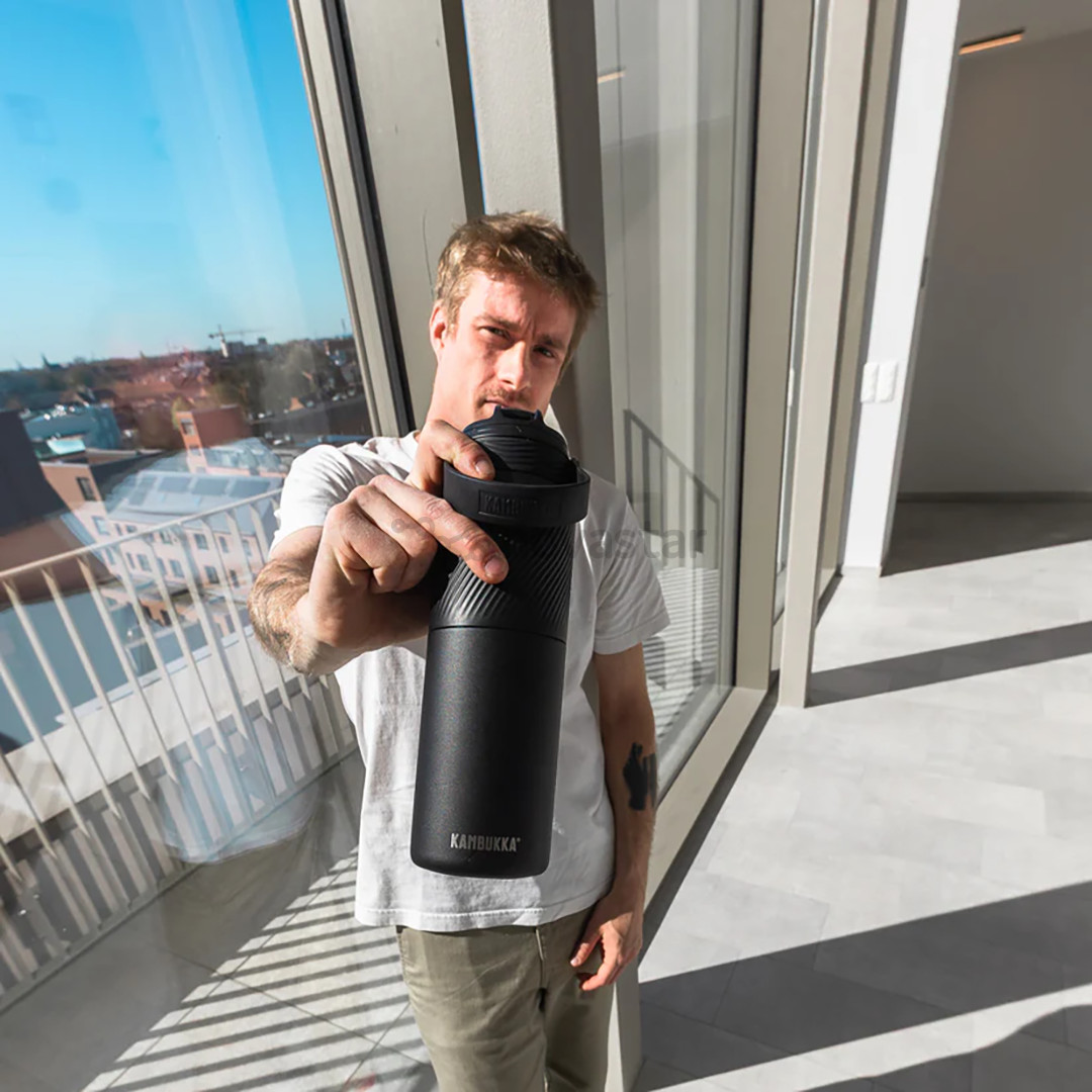 Kambukka Dupla Insulated, Black Raven, 1000 ml, juoda - Termogertuvė