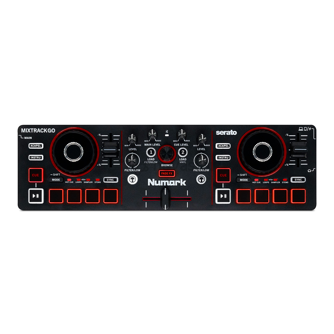 Numark MixTrack Go, juodas - DJ valdiklis MIXTRACKGO