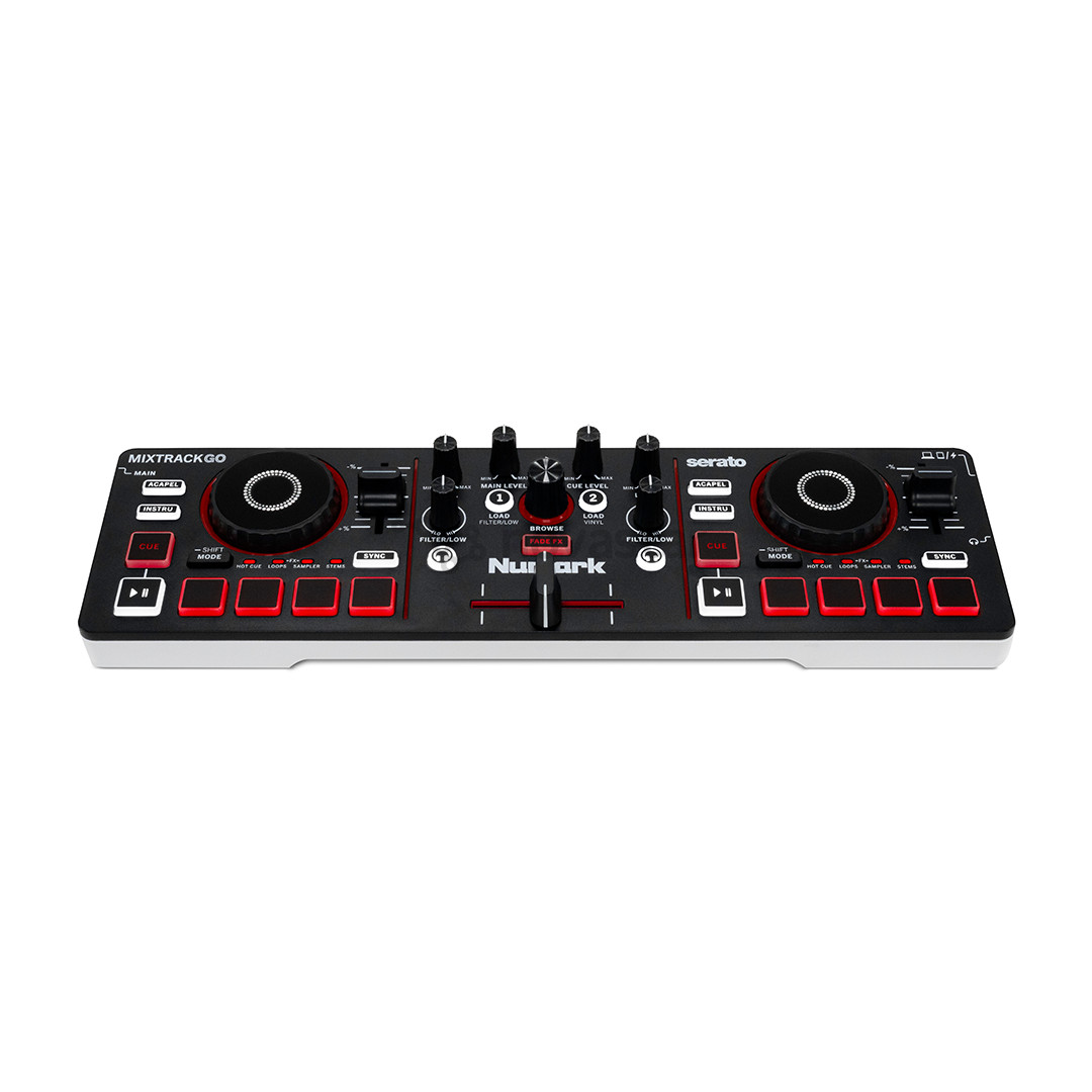 Numark MixTrack Go, juodas - DJ valdiklis