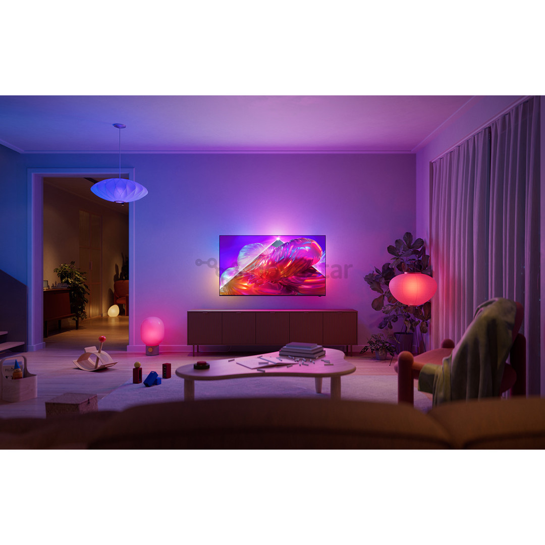 Philips The One PQS9011, 50'', 4K UHD, QLED, juodas - Televizorius