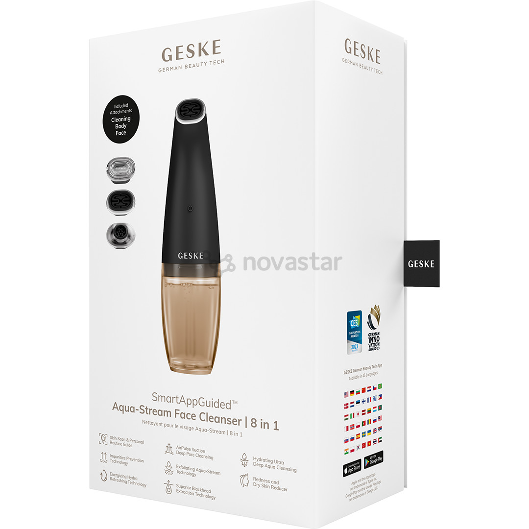 Geske SmartAppGuided, 8-in-1, pilkas - Aqua-Stream veido valymo prietaisas