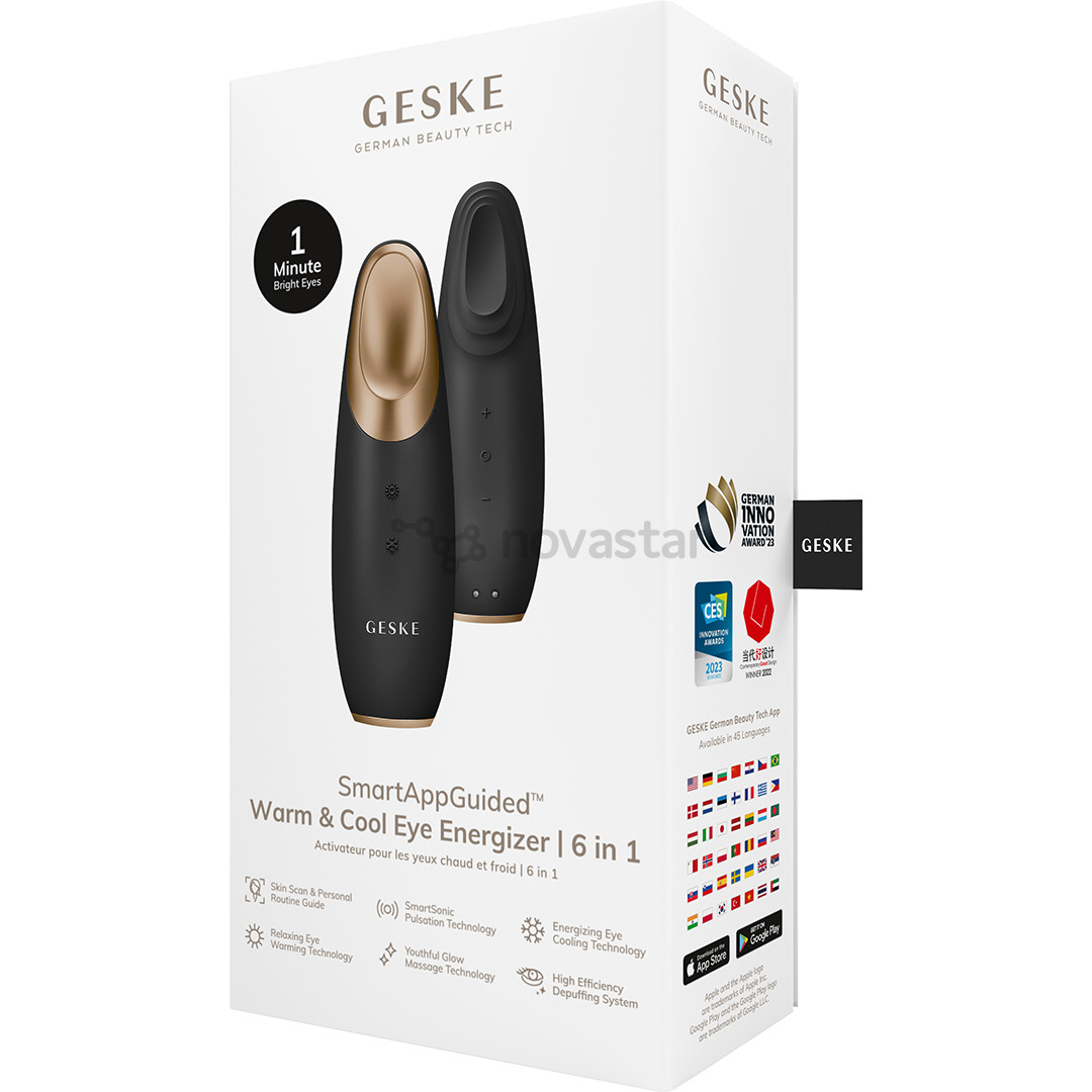 Geske SmartAppGuided, 6-in-1, pilkas - Paakių masažuoklis