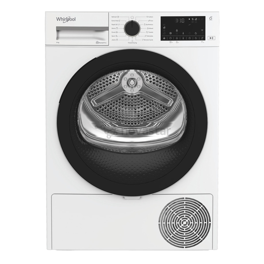 Whirlpool, 9 kg, gylis 60,7 cm - Džiovyklė WPD9WBSEE