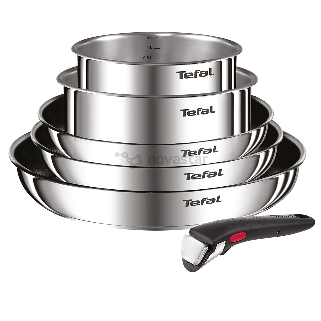 Tefal Ingenio Cook Eat, 6 dalių - Puodų ir keptuvių komplektas