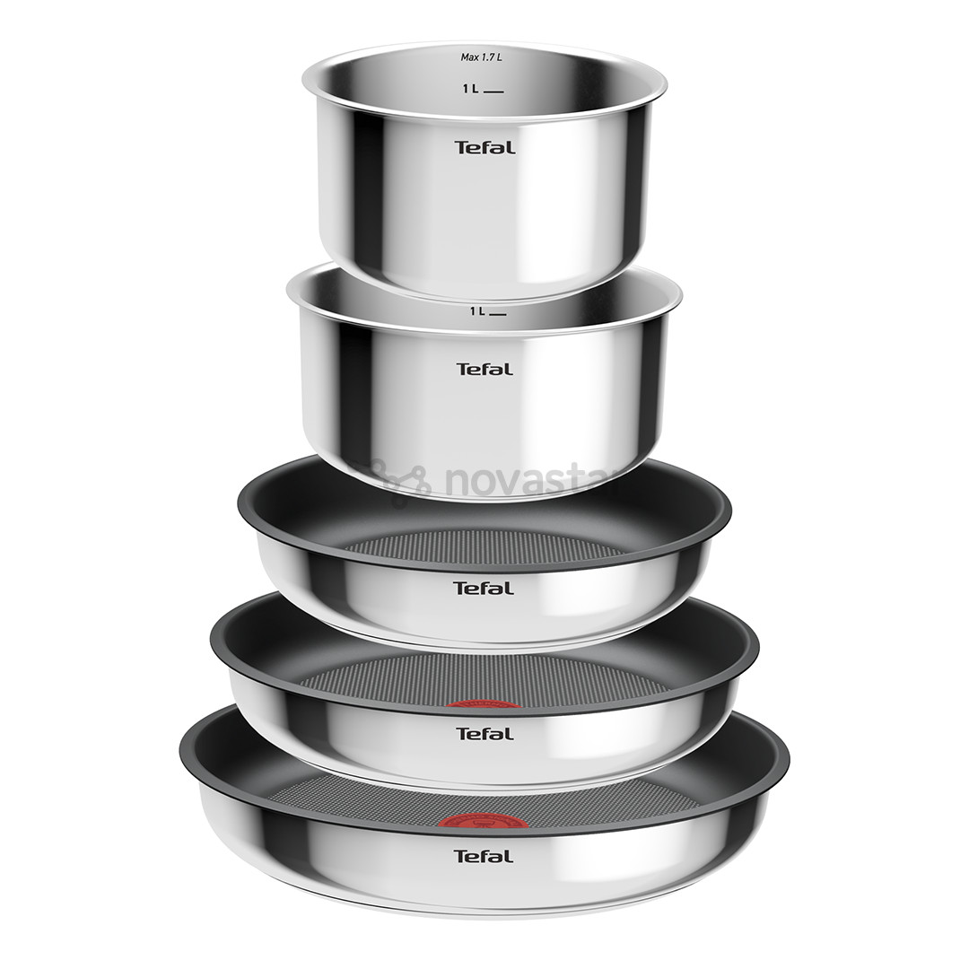 Tefal Ingenio Cook Eat, 6 dalių - Puodų ir keptuvių komplektas