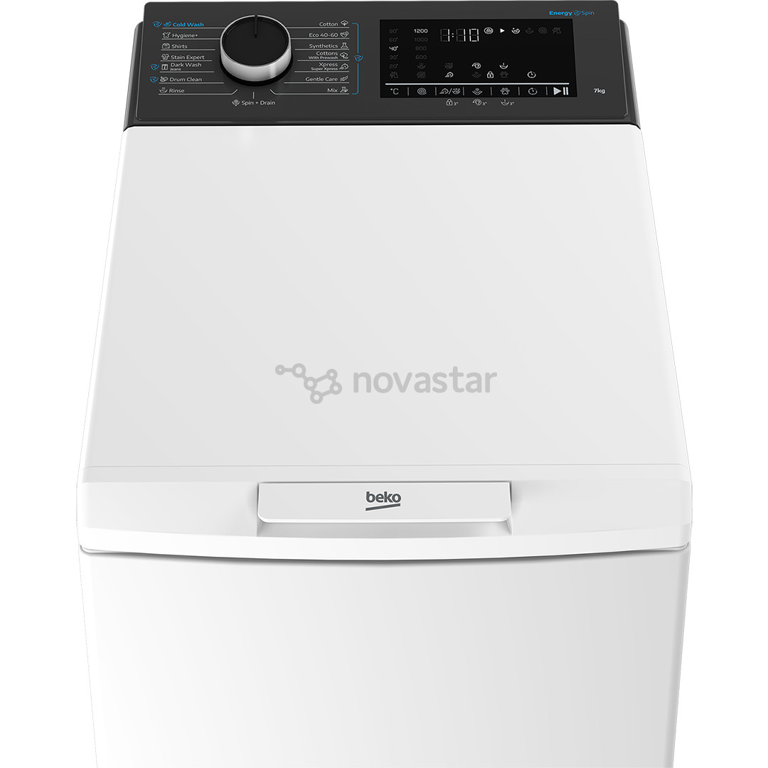 Beko, 7 kg, depth 60 cm, 1200 rpm - Top load washing machine