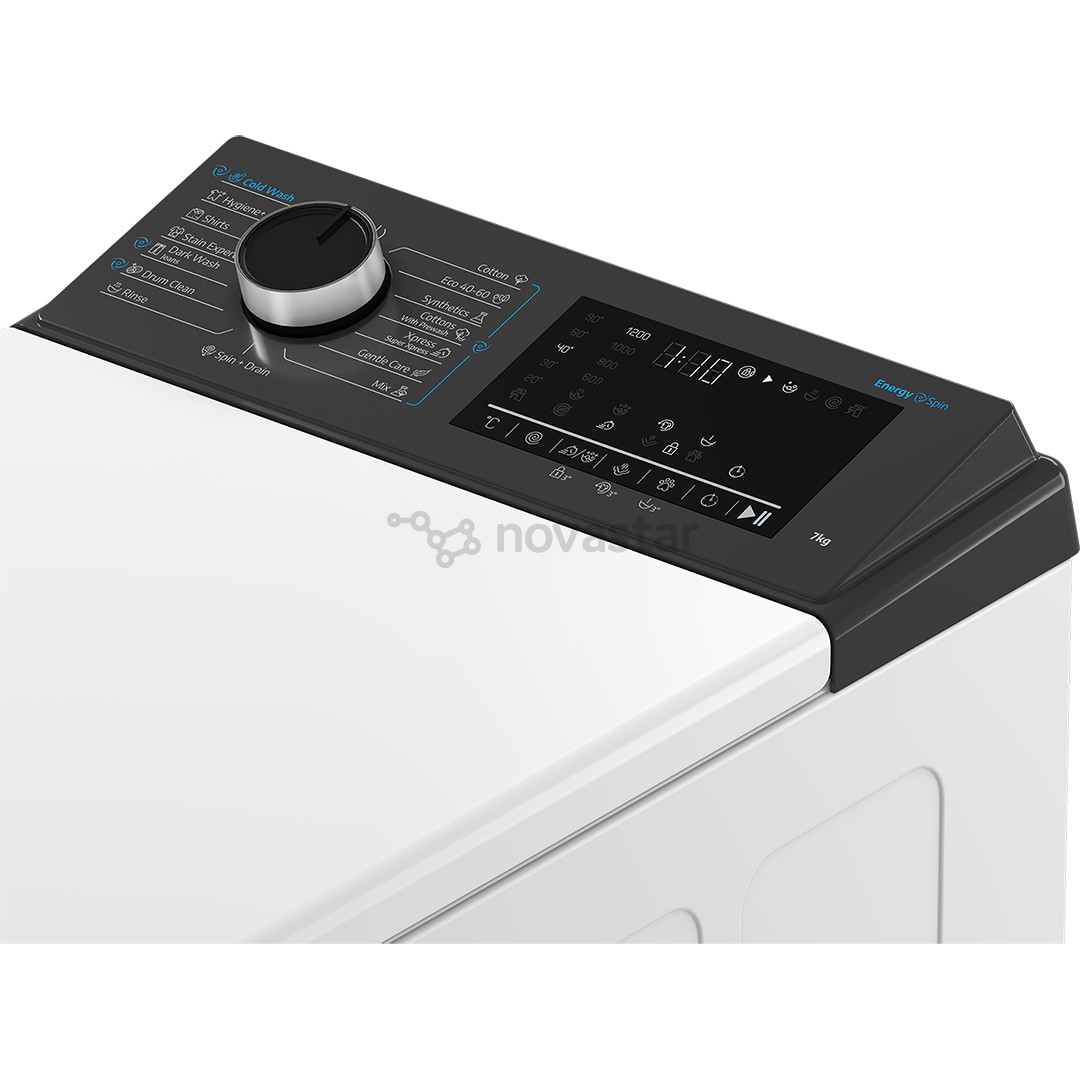 Beko, 7 kg, depth 60 cm, 1200 rpm - Top load washing machine