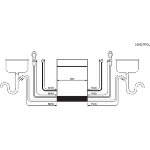 Electrolux 800 Series, CleaningPerformance, 14 komplektų talpa - Įmontuojama indaplovė