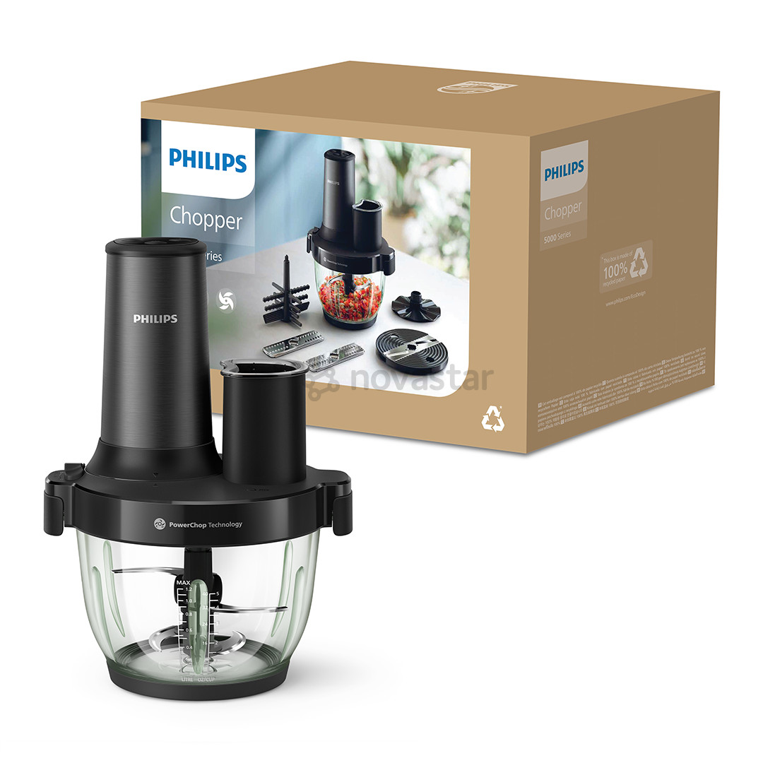 Philips Chopper series 5000, 650 W, juodas - Smulkintuvas