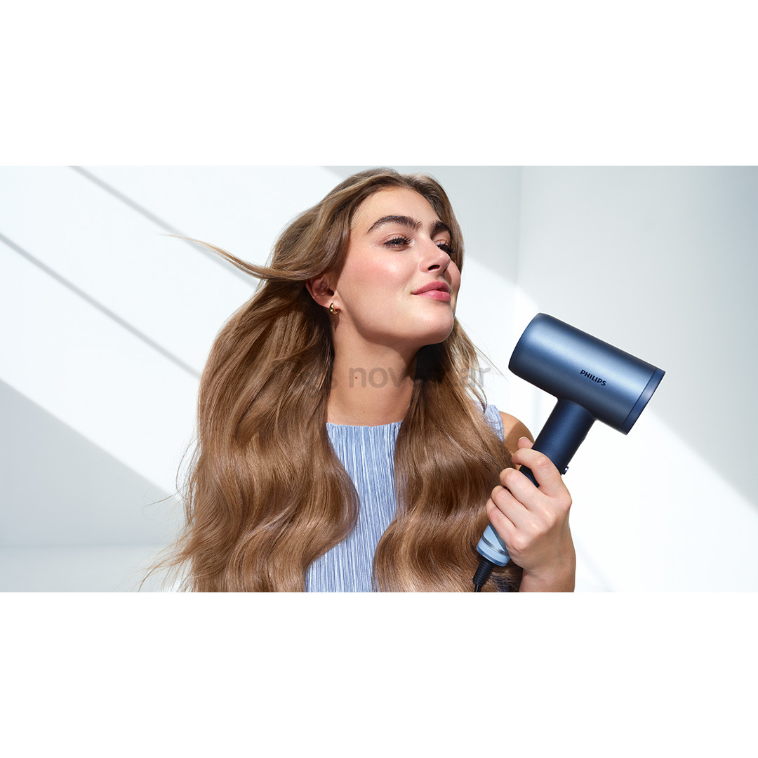 Philips Aqua Edition 9000, Aqua SenseIQ, 1400 W, dark blue - Hair dryer