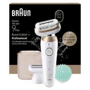 Braun Silk epil 9 Flex, baltas - Epiliatorius
