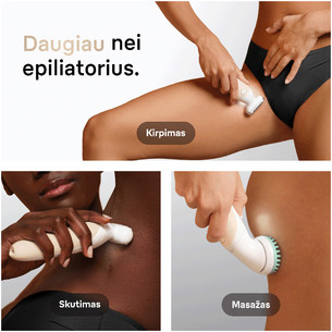 Braun Silk epil 9 Flex, baltas - Epiliatorius